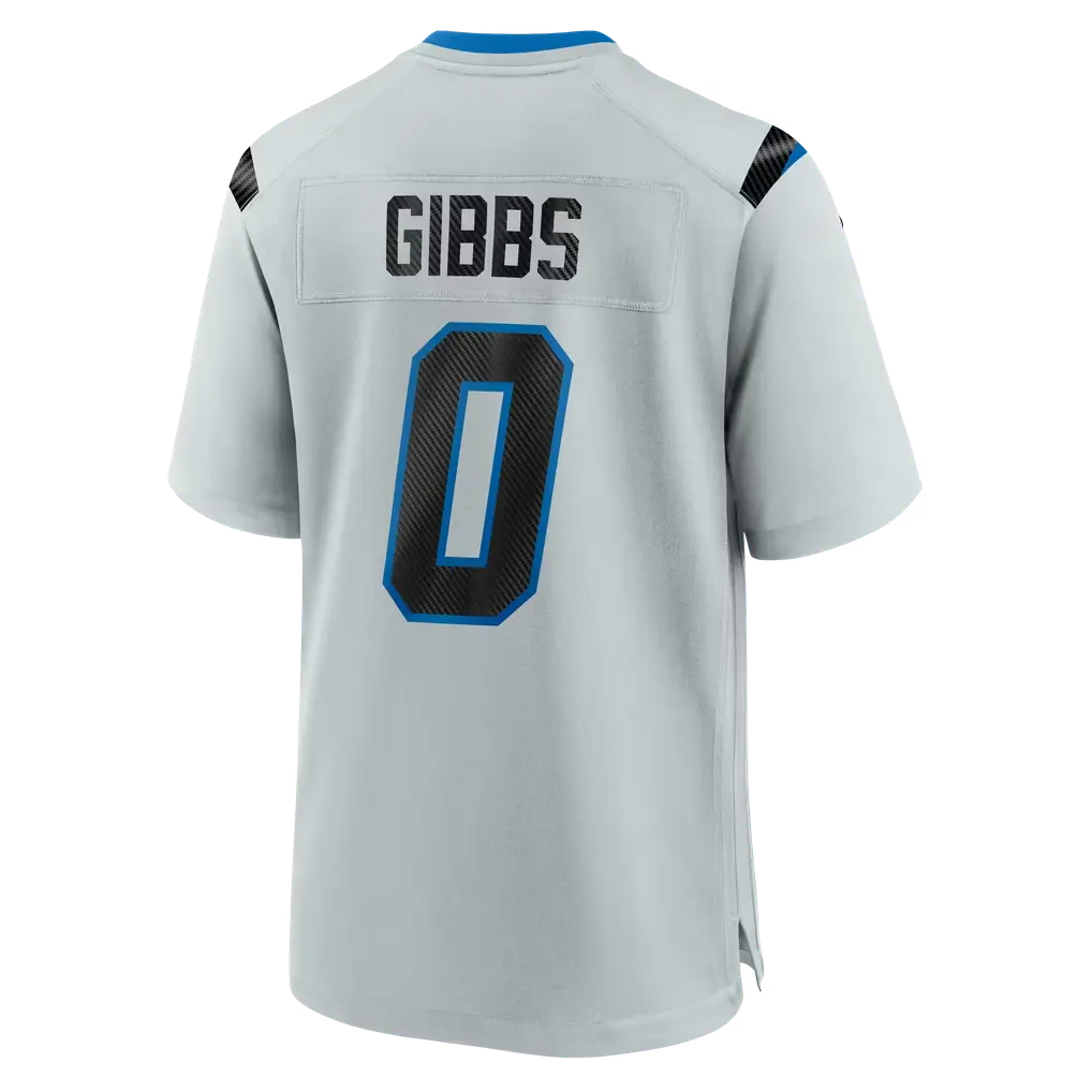 Unisex Football Inspired Detroit Team Gibbs 0 2026 Rivalries Collection Game Jersey - Silver