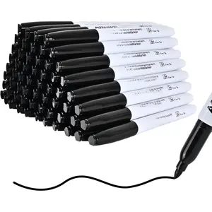 Permanent markers, 60 packs permanent markers bulk, quick drying in  second, , smooth, not easy to erase, durable, can be marked  glass, tiles and cloth, office supplies