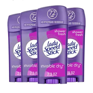 Invisible Dry Deodorant Shower Fresh 2.3oz 4 Pack No White Marks 48H Protection