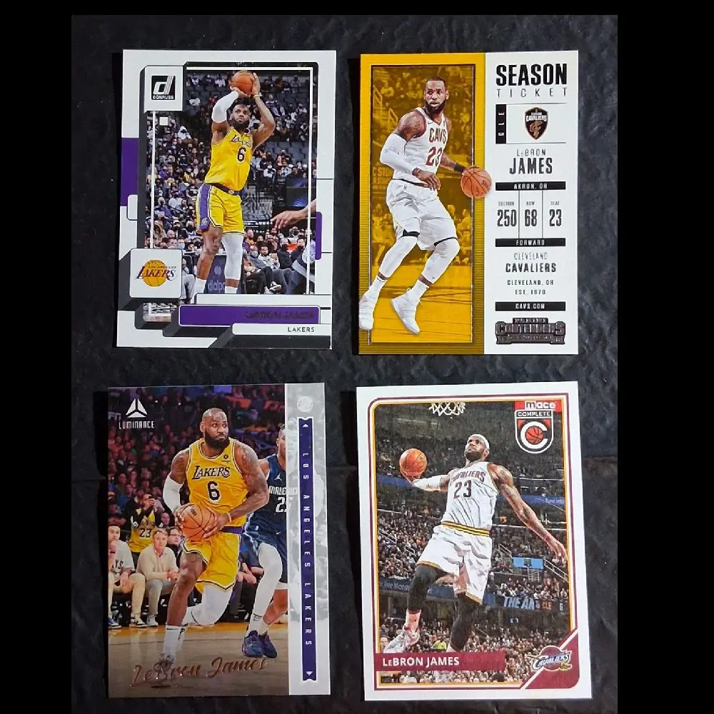 LeBron James NBA Trading Card Collection Lakers & Cavaliers Season Ticket Cards Sports Memorabilia
