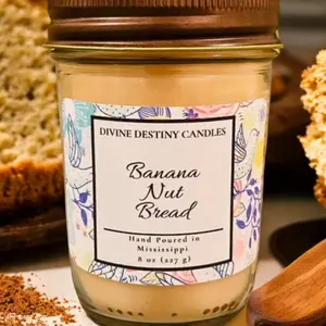 Banana Nut Bread 8 oz Candle Fragrance