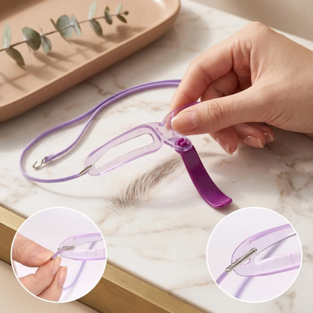 8-Style Eyebrow Stencil Kit – Easy Brow Shaping Tool with Handheld Brow Template for Natural Straight Brows, Symmetrical Makeup Guide, Beginner-Friendly Beauty Essential