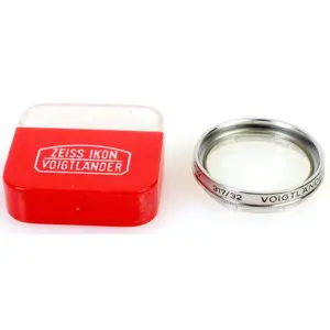 Zeiss Ikon Voigtlander 32mm UV 317/32 Push On Lens FIlter w/ Case New Old Stock