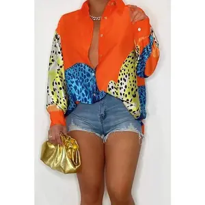 Leopard Print Button Shirt