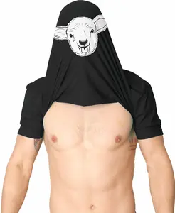 Mens Ask Me About My Sheep Funny Farm Animal Livestock Flip Up T shirt Mens Funny T Shirts Cool Vintage Fashion T-Shirt Gift Classic Menswear Flip Apparel for Men Funny Animal Short Sleeve Novelty Tees for Guys Black -