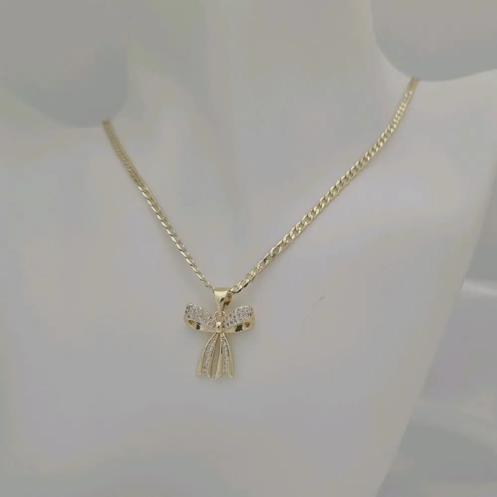 cadena 196 y dije lazo gold plated