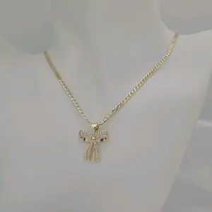 cadena 196 y dije lazo gold plated