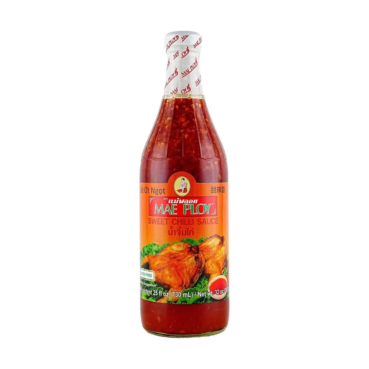 MAE PLOY Sweet Chili Sauce 730ml - Thai Dipping Sauce for Fried Chicken & Salads