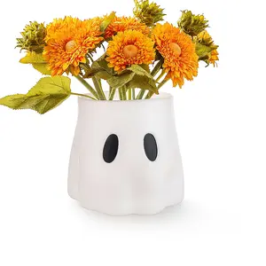 【Free Clearance】Ghost Planter Pot - Cute Bowl or Vase for Candy, Porch Decor, Indoor/Outdoor Display, Garden Table Centerpiece for Trick-or-Treat Party, Durable Plastic, Spooky Fun Design, High-Quality Plastic, Multi-Purpose Use - Decorative