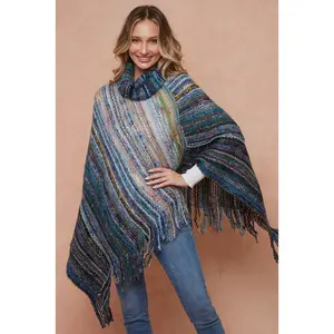Yarn Knit Cowl Poncho