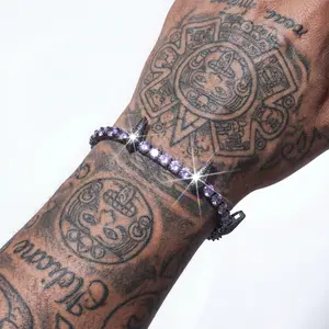 Black Panther Zircon Bracelet for Men Women Hypoallergenic Stainless Steel Jewelry Gift for Him Her Birthday Anniversary Valentines Day Modern Fashion Accessories