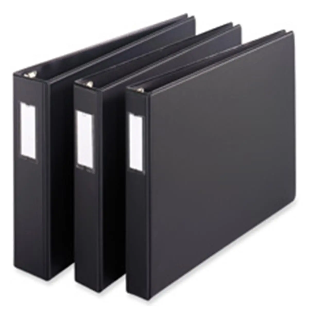 212 MAIN Slant-D Reference 3-Ring Binder - 2-in Capacity, 11in x17in Black, Heavy-Gauge Vinyl/Polypropylene Cover, Easy-Lock Design, 65% Recycled Content, Binder with Pockets, Title Sheets Compatibility, Arthritis Foundation Commendation, Holds 25% More