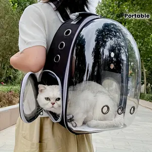 Space  Pet Backpack-breathable Transparent Travel Transport Box, Suitable for Cats and  Dogs, with Zipper, Portable, Suitable for Outdoor Adventures, Pet Transport Box, Modern Pet Accessories, Secure Zipper Closure