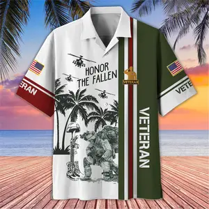 Veteran Beach Tropical Hawaii Shirt, Aloha Hawaiian Shirt, Memorial Day Hawaiian Shirt, Soldier Tropical Shirt, Memorial Day Gift Ideas # TikTokMadeMeBuyIt # AmericanStyle # 250Years # Casual Outfit # TrendyTee