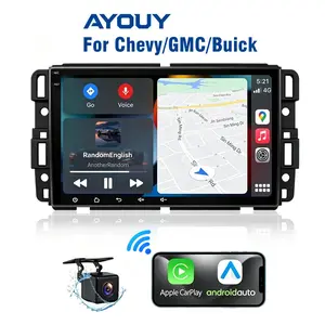 Car Stereo for Chevy GMC Buick Chevrolet Silverado Sierra Suburban Impala Tahoe Avalanche Traverse HHR Acadia Yukon Truck, Wireless CarPlay & Android Auto Car Radio Touch Screen, 8" Android 14/13 Car head unit, SWC, BT, Summervibes
