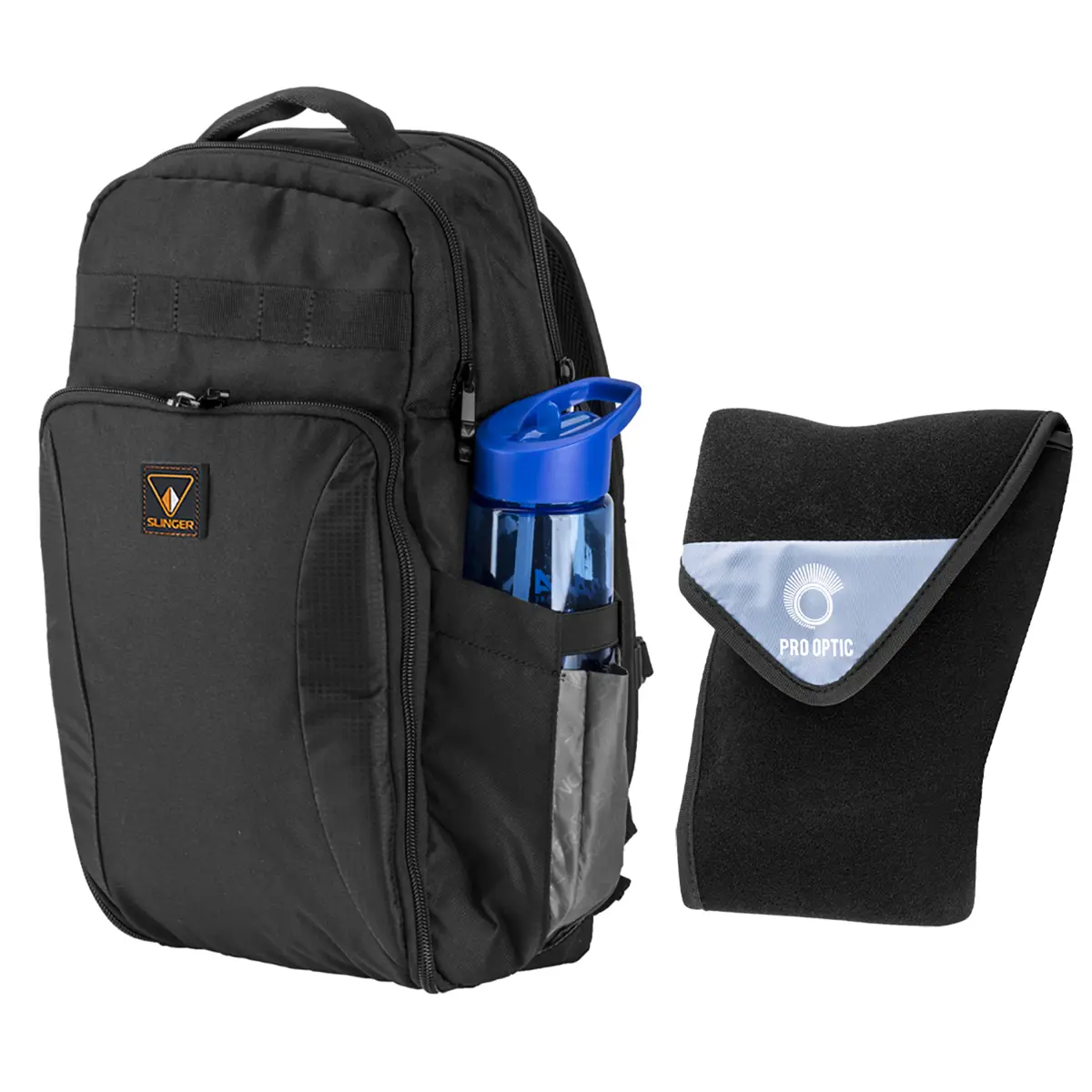 Slinger Alpine 190 Lightweight Camera Backpack, Bundle with ProOptic 19x19" Lens Wrap