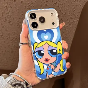 Y2K Cartoon Girl Phone Case for iPhone 17 AIR 17 PRO 16 PRO 15  PRO MAX  14 PLUS 13 PRO 12 11 PRO XS MAX X XR Samsung Galaxy S25 Ultra S24 S23 S22 Plus  series(anti-drop hard shell) shockproof mobilephone protective cover