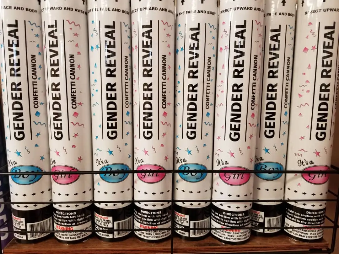 Confetti Cannons 4-Pack - 12 in Biodegradable Pa Confetti Shooters, Non-Aerosol Festive Party Supplies for Gender Reveal & Baby Shower Event Ideas