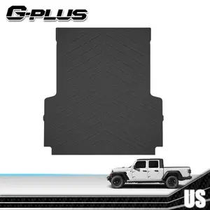 Fit For 2020-2024 Jeep Gladiator JT TPE Truck Bed Mat,All Weather Floor Mats Rubber Liners,Waterproof Anti-slip Durable Floor Mats,Car Accessories