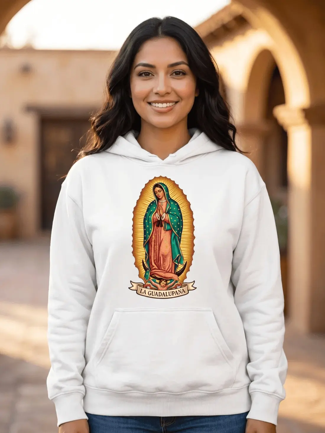 Unisex garment-dyed lightweight hoodie