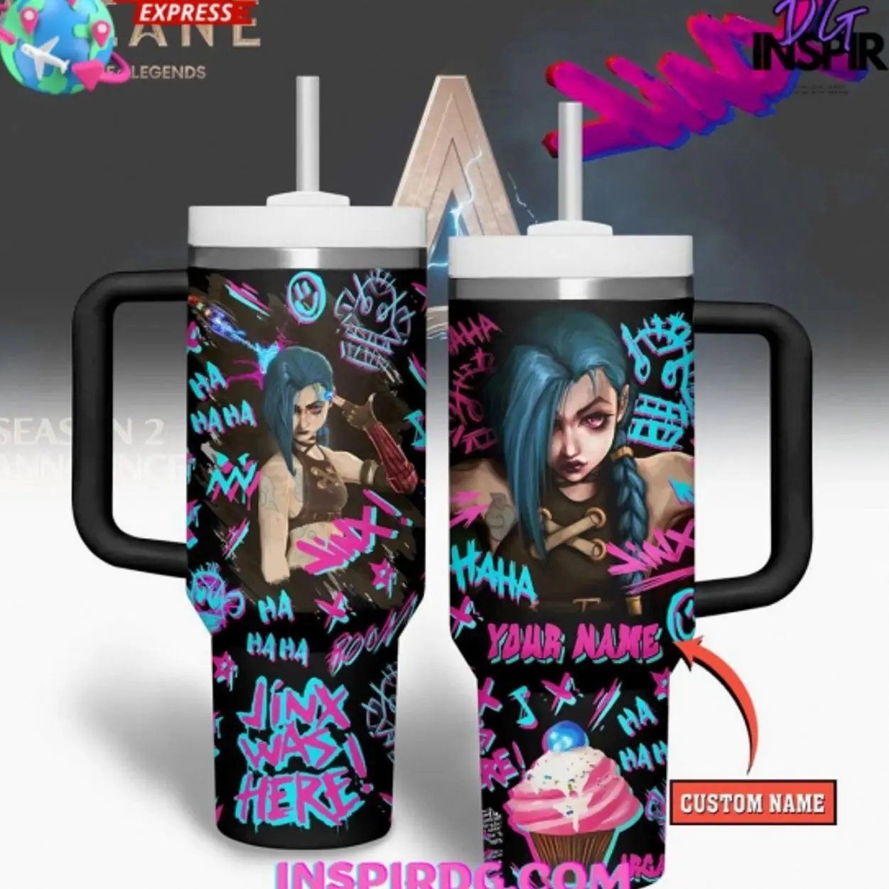Arcane League of Legends Special  30oz 40 oz Tumbler With Handle HG Cup