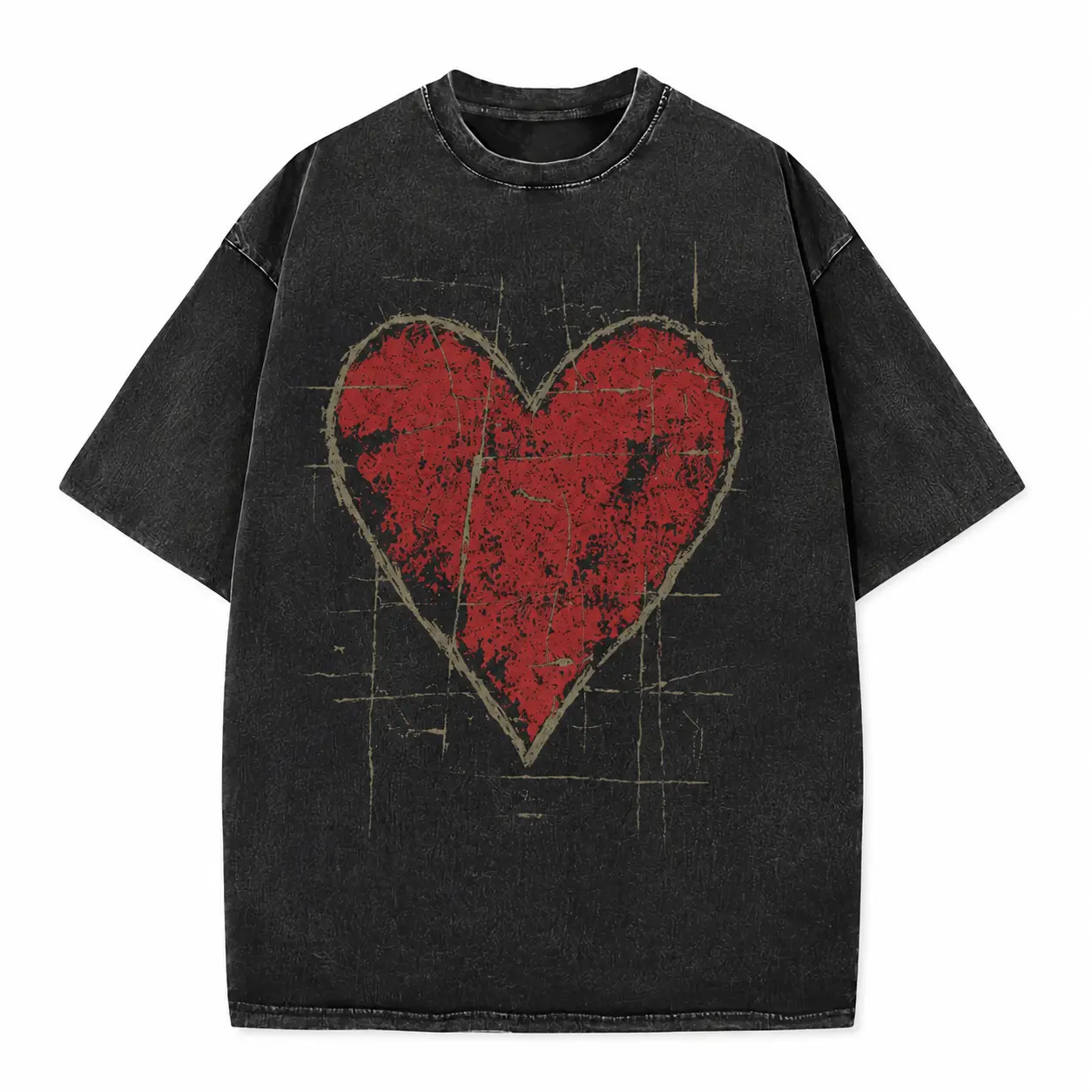 Comfort Colors Boxy Crop Tee in Pepper (Charcoal Gray Faded Black)