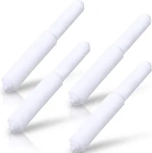 4 Spring Rods for Toilet Paper Holder 6x4 Inches Durable Plastic Replacement for Daily Use Convenient & Lightweight