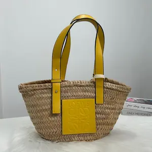 Pre-owned Loewe Palm Leaf Woven Material Tote Bags B8050704 Vluxury