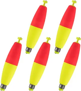 Fishing Bobbers Weighted Fishing Floats EVA  Snap-On Spring Floats Fly Sea Boat Fishing for Bass Trout Panfish Bluegills