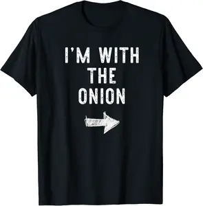 I'm With The Onion Costume Halloween Matching Couple T-Shirt - 51B07YTHJHPY