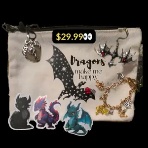 Dragon Jewelry Bundle – Necklace + Extras