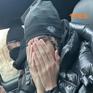 Syna World Skull Cap, Loose Fit Elastic Beanie Hat, Adjustable Hat, High Street Style Unisex Pullover Headwear, Fashion Accessory for Men & Women