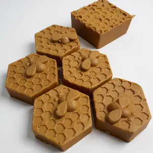 Honey & Myrrh Soap - Organic Shea Butter Blend for Eczema Relief - Coconut Olive Oil Formula - Nourishing Cleanser for All Skin Types