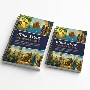 Kids Bible Study Workbook with Lessons, Activities & Fun Quizzes for Faith Growth & Christian Learning