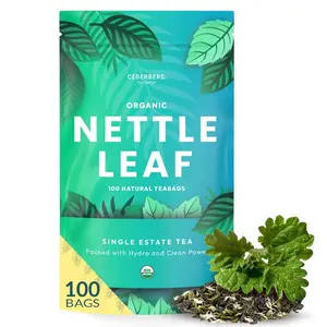 Cederberg Tea Company Organic Nettle Leaf Tea 100 Natural Teabags - Healthy Beverage -  Caffeine-Free Herbal Tea - Enjoy Hot or Cold