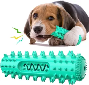 360° Interactive Chew Dog Toothbrush Toy - Natural Rubber Dental Stick for Puppies & Small/Medium Dogs, Plaque & Tartar Removal
