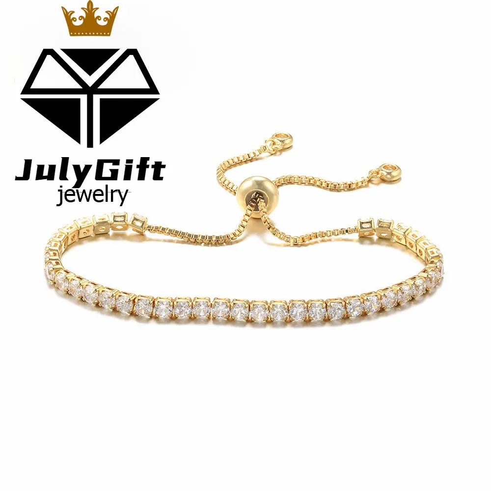 Tennis Bracelet with Sparkling 5A Cubic Zirconia Adjustable Bracelet for Women Bracelets for Women Gifts for Women Girls,Gifts for Her