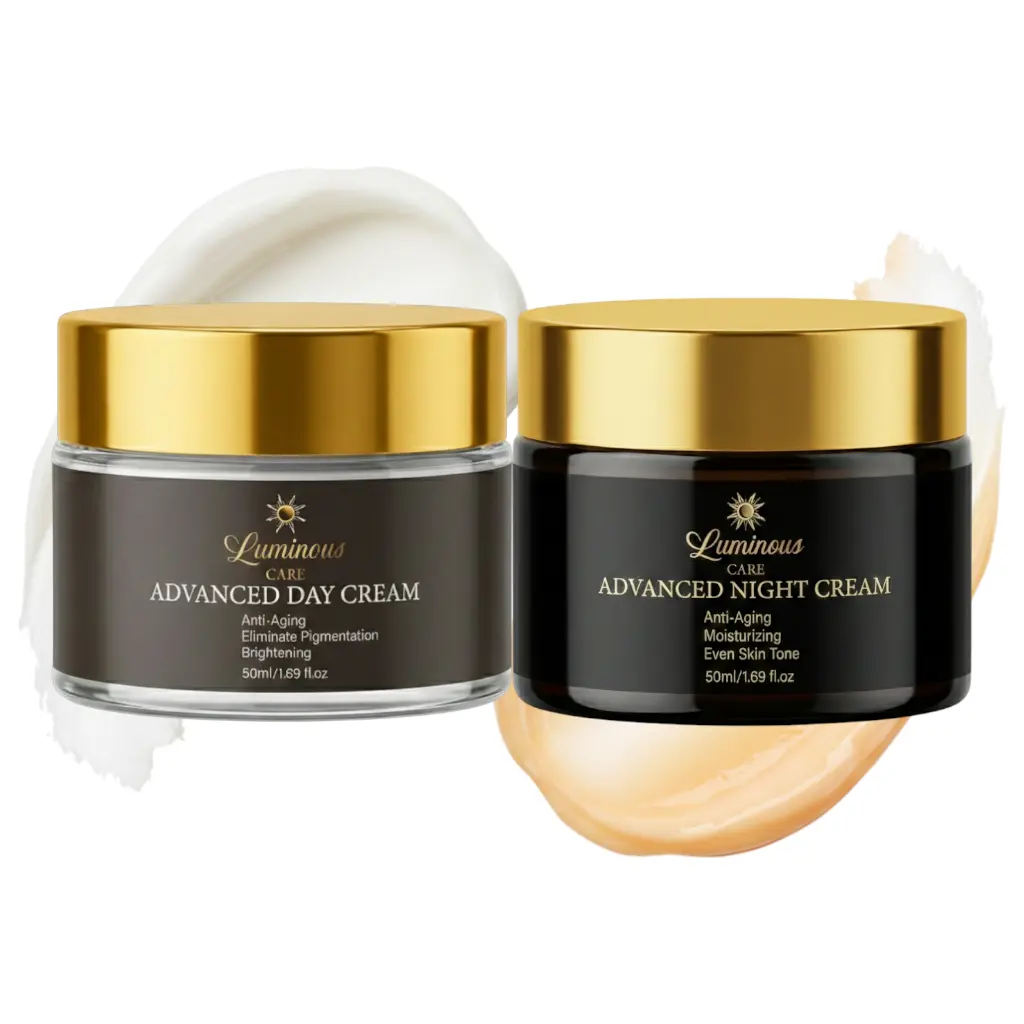 Luminous Care Day & Night Anti-Aging Cream Duo 2×50 ml Brightening Hydrating Skincare Set Lightweight Moisturizing Gentle Formula for All Skin Types