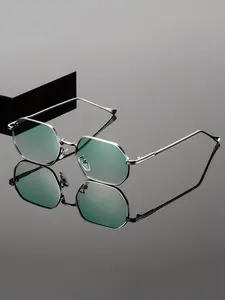 Men's Fashion Retro Metal Eyeglasses with Lenses, Stylish Casual Accessory for Parties and Photography Props