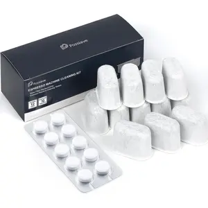 Espresso Machine Cleaning Tablets and Filters for Breville Espresso Machines (10 Tablets + 12 Filters) - 2 Gram Cleaning Tablets & Replacement Water Filter - Espresso Cleaner Accessories