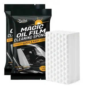ToreTark Car Oil Film Remover Front Windshield Cleaner Disposable Applicator with Chemical & Physical Double Power for Improved Clarity and Visibility