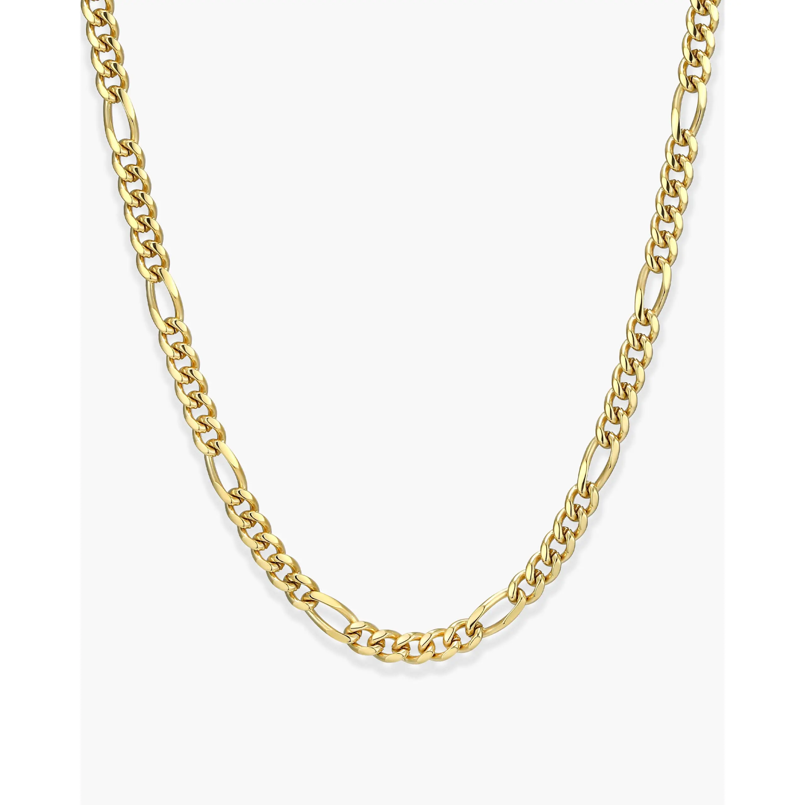 JAXXON Youth Figaro Chain 3mm - Box Clasp - Gold