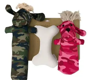 Pata Pal Eco Squeaky Puppy Pet Chew Toy-Sarge,Pinky & T-Bone