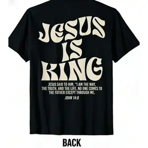 100 Percent Cotton Jesus Bible Verse John 146 Christian God Religious T Shirt for Adults Kids Boys Graphic Vintage Fashion Short Sleeve Vacation Clothing