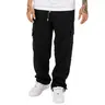Pro Club Men's Original Heavyweight Fleece Utility Cargo Pants - Relaxed Fit, Cotton-Polyester Plain Fabric, Adjustable Cuffs, Multiple Pockets, Elastic Drawstring Waist, Casual Menswear Bottoms for Dry Clean