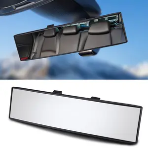 Car Panoramic Rearview Mirror, Wide Angle Interior Rear View Mirror for Safe Driving