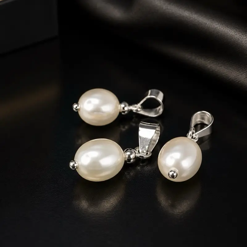 925 Sterling Silver Freshwater Pearl Pendants | Elegant Classic Jewelry