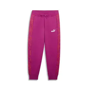 PUMA Womens Essentials Paisley Sweatpants Casual - Pink