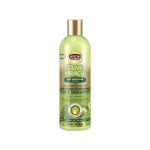 African Pride Olive Miracle 2-In-1 Shampoo 12 oz Conditioner Haircare