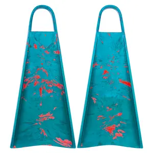 Yucca Wiegs Long Blade Fins - Soft Flex - Powerful, Durable, Ergonomic, for bodysurfing, lifeguarding, shorebreak - Premium Malaysian Rubber